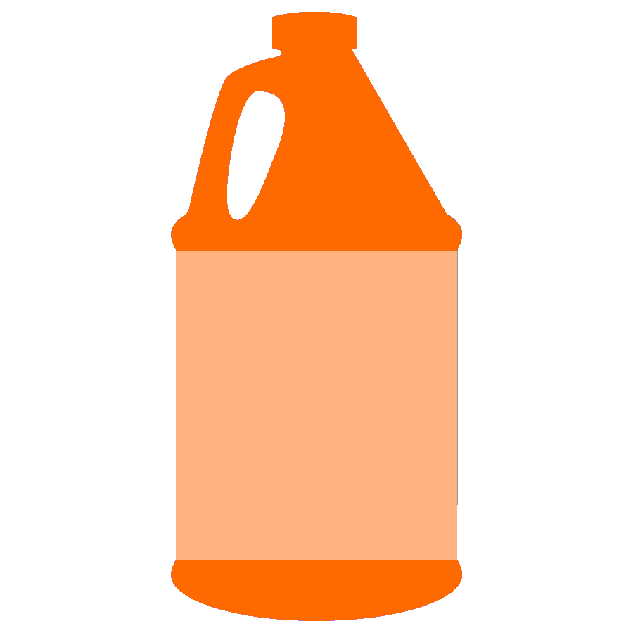 Bottle of orange cleaner