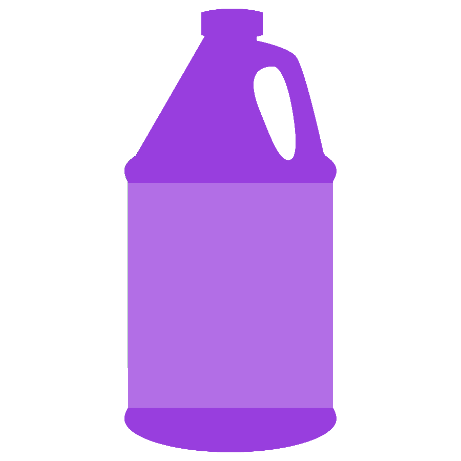 Bottle of purple cleaner